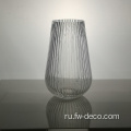 Домашняя прозрачная цилиндра Рибленка стеклянная цветочная ваза